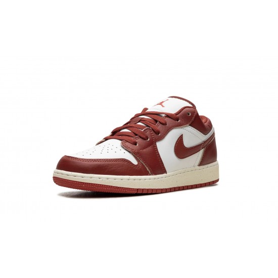 GradeSchool Nike Air Jordan 1 Low DUNE RED FJ3465-160 Shoes