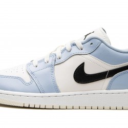 GradeSchool Nike Air Jordan 1 Low Ice Blue 554723-401 Shoes