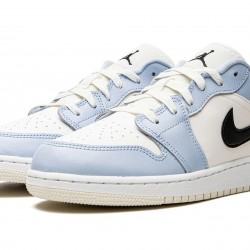 GradeSchool Nike Air Jordan 1 Low Ice Blue 554723-401 Shoes