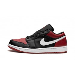 Nike Air Jordan 1 Low Mens Herren Alternate Bred Toe 553558-066 Shoes