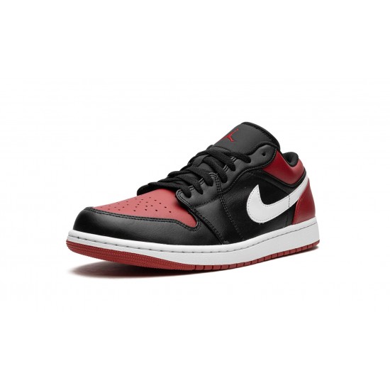 Nike Air Jordan 1 Low Mens Herren Alternate Bred Toe 553558-066 Shoes