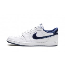 Nike Air Jordan 1 Low Mens Metallic Navy FB9933-141 Shoes