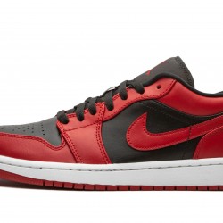 Nike Air Jordan 1 Low Mens Reverse Bred 553558-606 Shoes