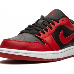 Nike Air Jordan 1 Low Mens Reverse Bred 553558-606 Shoes