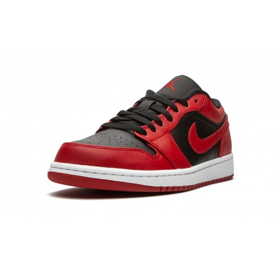 Nike Air Jordan 1 Low Mens Reverse Bred 553558-606 Shoes