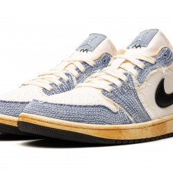 Nike Air Jordan 1 Low Mens SE Sashiko Denim FN7670-493 Shoes