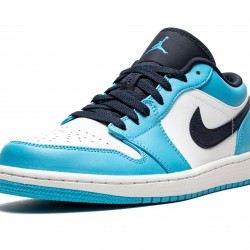 Nike Air Jordan 1 Low Mens Unc 553558-144 Shoes