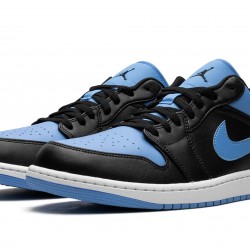 Nike Air Jordan 1 Low Mens University Blue 553558-041 Shoes