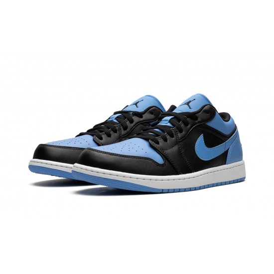 Nike Air Jordan 1 Low Mens University Blue 553558-041 Shoes