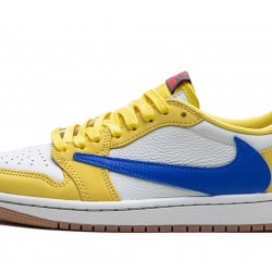 Nike Air Jordan 1 Low Women Travis Scott - Canary DZ4137-700 Shoes 