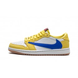 Nike Air Jordan 1 Low Women Travis Scott - Canary DZ4137-700 Shoes 