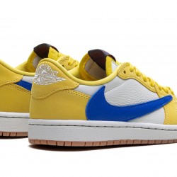 Nike Air Jordan 1 Low Women Travis Scott - Canary DZ4137-700 Shoes 