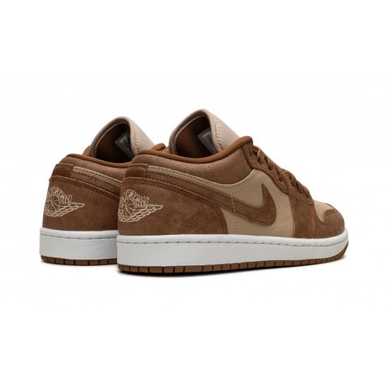 Nike Air Jordan 1 Low Womens TanBrown FJ3453-200 Shoes