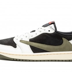 Nike Air Jordan 1 Low Womens Travis Scott - Olive DZ4137-106 Shoes