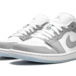 Nike Air Jordan 1 Low Womens White Wolf Grey DC0774-105 Shoes