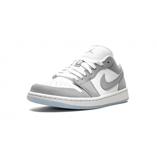 Nike Air Jordan 1 Low Womens White Wolf Grey DC0774-105 Shoes