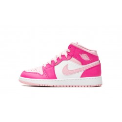 GradeSchool Nike Air Jordan 1 Mid Fierce Pink FD8780-116 Shoes