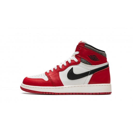 GradeSchool Nike Air Jordan 1 Retro HIGH OG Chicago Lost and Found FD1437-612 Shoes