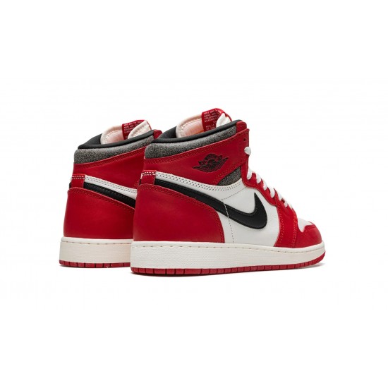 GradeSchool Nike Air Jordan 1 Retro HIGH OG Chicago Lost and Found FD1437-612 Shoes