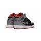 GradeSchoolNike Air Jordan 1 Mid Black Grey Red DQ8423-006 Shoes