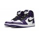 Nike Air Jordan 1 High Mens Court Purple 2.0 555088-500 Shoes