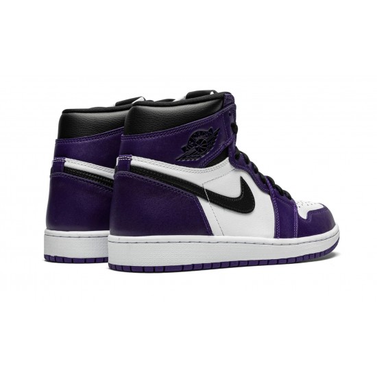 Nike Air Jordan 1 High Mens Court Purple 2.0 555088-500 Shoes