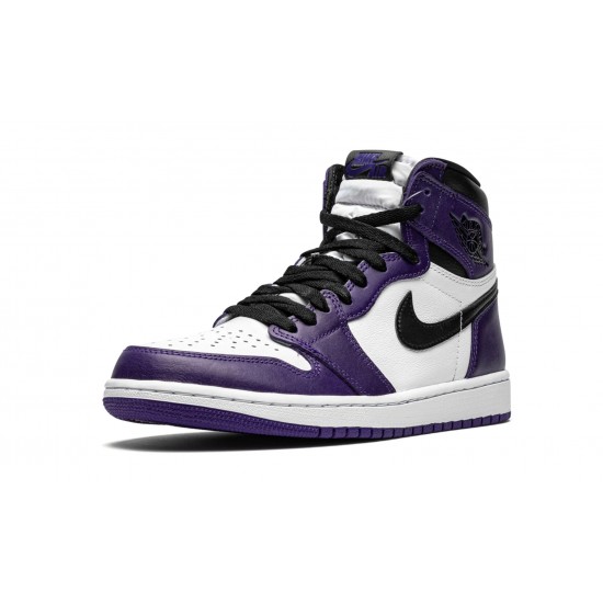 Nike Air Jordan 1 High Mens Court Purple 2.0 555088-500 Shoes