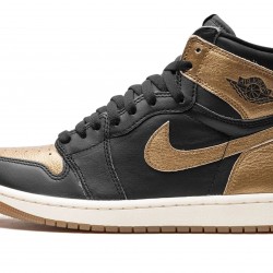 Nike Air Jordan 1 High Mens Metallic Gold DZ5485-071 Shoes