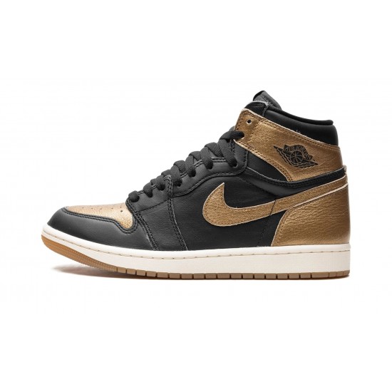 Nike Air Jordan 1 High Mens Metallic Gold DZ5485-071 Shoes