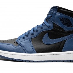 Nike Air Jordan 1 High Mens OG Dark Marina Blue 555088-404 Shoes