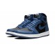 Nike Air Jordan 1 High Mens OG Dark Marina Blue 555088-404 Shoes