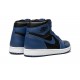 Nike Air Jordan 1 High Mens OG Dark Marina Blue 555088-404 Shoes