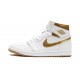 Nike Air Jordan 1 High Womens Metallic Gold FD2596-107 Shoes