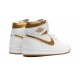 Nike Air Jordan 1 High Womens Metallic Gold FD2596-107 Shoes