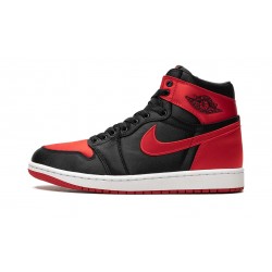 Nike Air Jordan 1 High Womens Satin Bred FD4810-061 Shoes