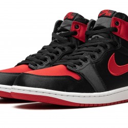 Nike Air Jordan 1 High Womens Satin Bred FD4810-061 Shoes