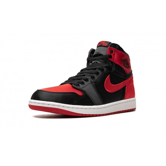 Nike Air Jordan 1 High Womens Satin Bred FD4810-061 Shoes