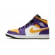 Nike Air Jordan 1 Mid Mens Lakers DQ8426-517 Shoes