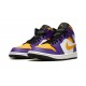 Nike Air Jordan 1 Mid Mens Lakers DQ8426-517 Shoes