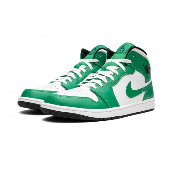 Nike Air Jordan 1 Mid Mens Lucky Green DQ8426-301 Shoes