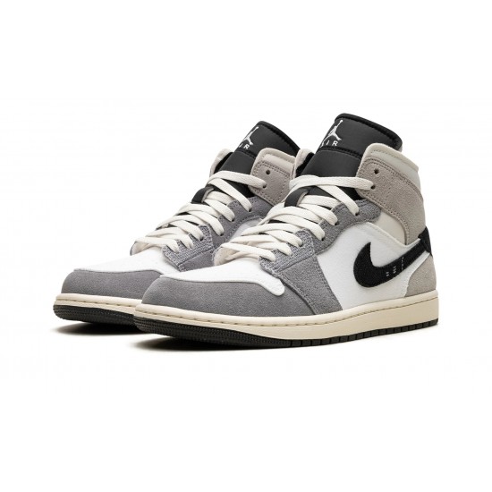 Nike Air Jordan 1 Mid Mens SE Cement Grey DZ4136-002 Shoes