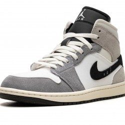 Nike Air Jordan 1 Mid Mens SE Cement Grey DZ4136-002 Shoes