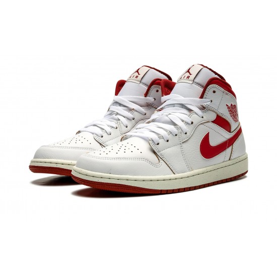 Nike Air Jordan 1 Mid Mens SE Dune Red FJ3458-160 Shoes