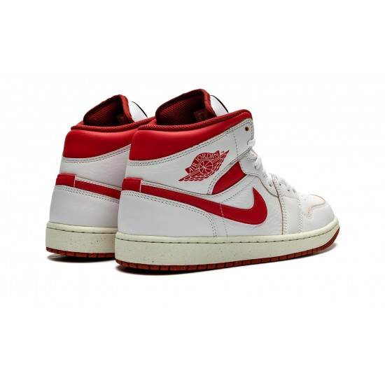 Nike Air Jordan 1 Mid Mens SE Dune Red FJ3458-160 Shoes