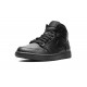 Nike Air Jordan 1 Mid Mens Triple Black 554724-093 Shoes