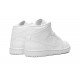 Nike Air Jordan 1 Mid Mens Triple White 554724-136 Shoes