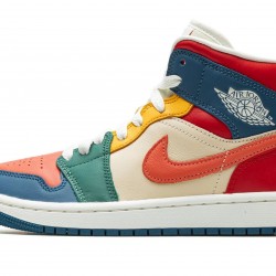 Nike Air Jordan 1 Mid Womens SE Multi-Color DN3738-400 Shoes