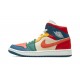 Nike Air Jordan 1 Mid Womens SE Multi-Color DN3738-400 Shoes