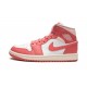 Nike Air Jordan 1 Mid Womens Strawberries And Cream BQ6472 186 Shoes