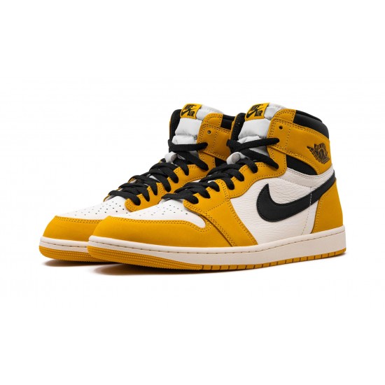 Nike Air Jordan 1 Retro High Mens OG Yellow Ochre DZ5485-701 Shoes